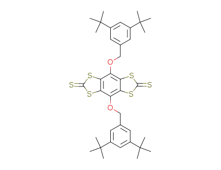 4,8-Bis-(3,5-di-tert-butyl-benzyloxy)-benzo[1,2-d;4,5-d']bis[1,3]dithiole-2,6-dithione