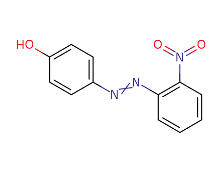 Molecular Structure of 2724-85-8 (Phenol, 4-[(2-nitrophenyl)azo]-)