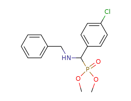 Phosphonic acid, [(4-chlorophenyl)[(phenylmethyl)amino]methyl]-,
dimethyl ester