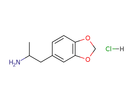 Molecular Structure of 6292-91-7 (METHYLENEDIOXY-3,4-AMPHETAMINE  HYDROCHLORIDE CI (25 MG) (AS) (MDA))