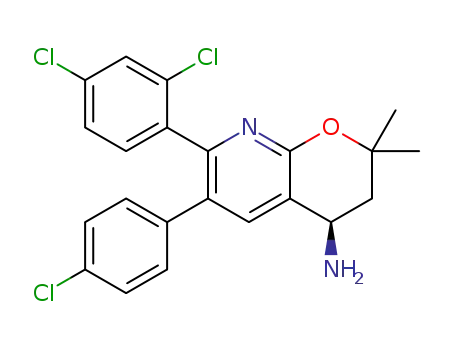 (4R)-6-(4-chlorophenyl)-7-(2,4-dichlorophenyl)-2,2-dimethyl-3,4-dihydro-2H-pyrano[2,3-b]pyridin-4-amine
