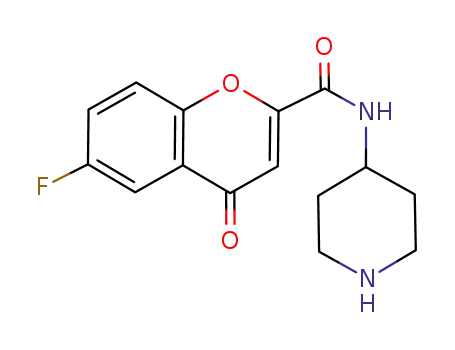 4-[(6-fluoro-4-oxo-4H-chromene-2-carbonyl)amino]piperidine