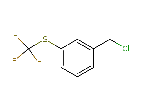 Molecular Structure of 215732-90-4 (3-(TRIFLUOROMETHYLTHIO)BENZYL CHLORIDE)