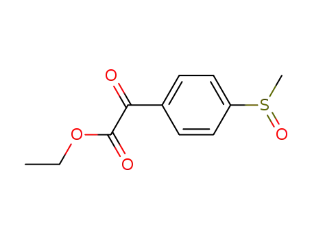 Molecular Structure of 102697-44-9 ((4-Methanesulfinyl-phenyl)-oxo-acetic acid ethyl ester)