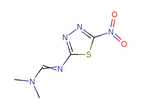 <i>N</i>,<i>N</i>-dimethyl-<i>N</i>'-(5-nitro-[1,3,4]thiadiazol-2-yl)-formamidine