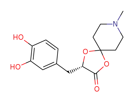1,4-Dioxa-8-azaspiro[4.5]decan-2-one,
3-[(3,4-dihydroxyphenyl)methyl]-8-methyl-, (S)-