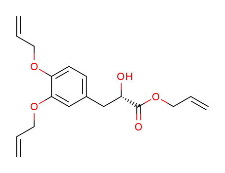 (S)-3-(3,4-Bis-allyloxy-phenyl)-2-hydroxy-propionic acid allyl ester