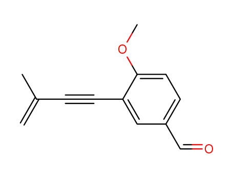 4-methoxy-3-(3'-methylbut-3'-en-1'-ynyl)benzaldehyde