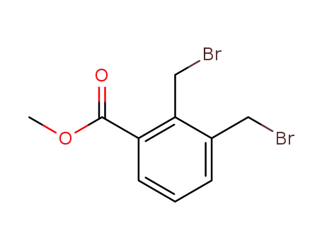 Molecular Structure of 127168-91-6 (Methyl 2,3-bis(broMoMethyl)benzoate)