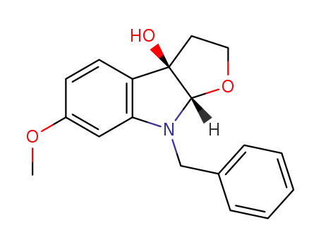 (3aR,8aS)-8-benzyl-6-methoxy-3,3a,8,8a-tetrahydro-2H-furo[2,3-b]indol-3a-ol
