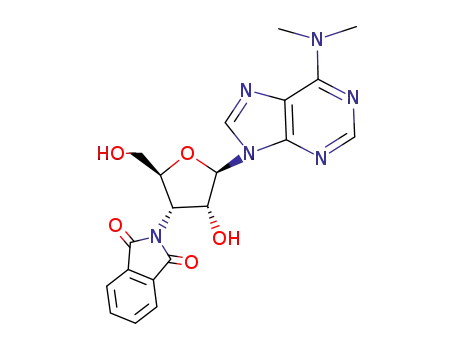 Molecular Structure of 99672-42-1 (<i>N</i><sup>6</sup>,<i>N</i><sup>6</sup>-dimethyl-3'-phthalimido-3'-deoxy-adenosine)