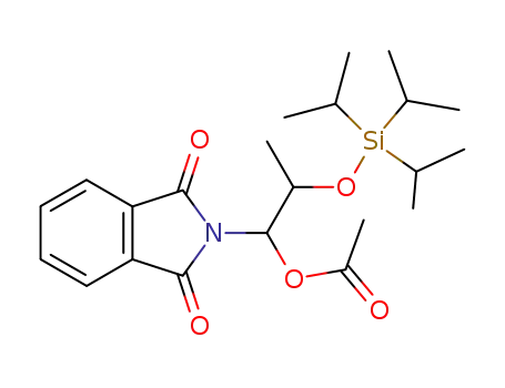 Acetic acid 1-(1,3-dioxo-1,3-dihydro-isoindol-2-yl)-2-triisopropylsilanyloxy-propyl ester