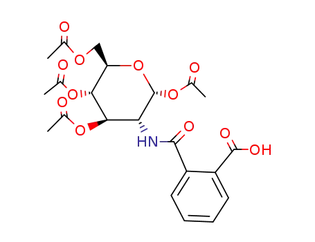 tetra-<i>O</i>-acetyl-2-(2-carboxy-benzoylamino)-2-deoxy-α-D-glucopyranose