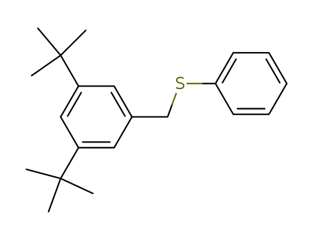 Molecular Structure of 62938-09-4 (Benzene, 1,3-bis(1,1-dimethylethyl)-5-[(phenylthio)methyl]-)