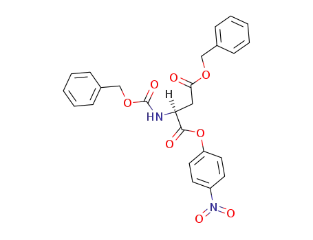 Molecular Structure of 2419-54-7 (Z-L-ASPARTIC ACID 4-BENZYL 1-(4-NITROPHENYL) ESTER)