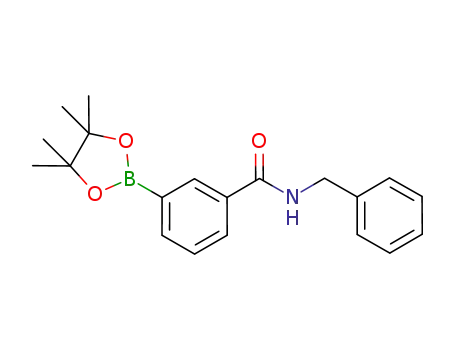 Molecular Structure of 1048647-68-2 (3-(Benzylaminocarbonyl)benzeneboronic acid pinacol ester)