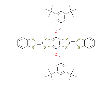 2,6-Bis-benzo[1,3]dithiol-2-ylidene-4,8-bis-(3,5-di-tert-butyl-benzyloxy)-benzo[1,2-d;4,5-d']bis[1,3]dithiole