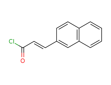 Molecular Structure of 120301-63-5 (2-Propenoyl chloride, 3-(2-naphthalenyl)-, (2E)-)