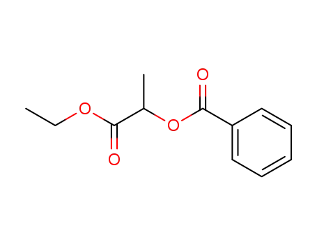 Molecular Structure of 52298-33-6 (1-ethoxy-1-oxopropan-2-yl benzoate)