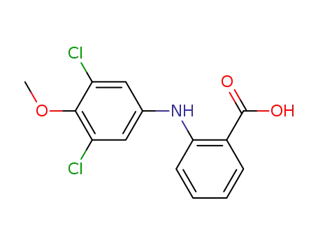 Molecular Structure of 100623-27-6 (Benzoic  acid,  2-[(3,5-dichloro-4-methoxyphenyl)amino]-)