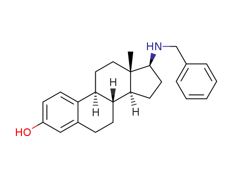 Molecular Structure of 1322574-35-5 (17β-benzylamino-1,3,5(10)-estratrien-3-ol)