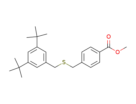 4-(3,5-Di-tert-butyl-benzylsulfanylmethyl)-benzoic acid methyl ester