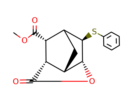 γ-lactone of exo-5-phenylthio-endo-6-hydroxy-endo-3-methoxycarbonylbicyclo<2.2.1>heptane-endo-2-carboxylic acid