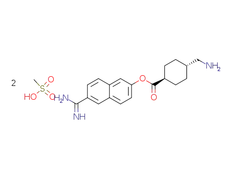 Molecular Structure of 84729-92-0 (6-amidino-2-naphthyl trans-4-aminomethylcyclohexylcarboxylate)