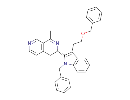 3-[1-benzyl-3-(2-benzyloxy-ethyl)-1<i>H</i>-indol-2-yl]-1-methyl-3,4-dihydro-[2,7]naphthyridine