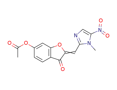 6-acetoxy-2-(1-methyl-5-nitro-1<i>H</i>-imidazol-2-ylmethylene)-benzofuran-3-one