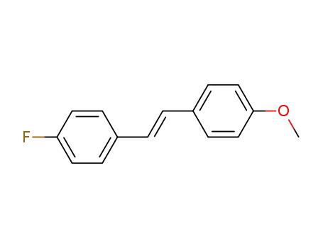 Molecular Structure of 24959-63-5 (Benzene, 1-fluoro-4-[(1E)-2-(4-methoxyphenyl)ethenyl]-)