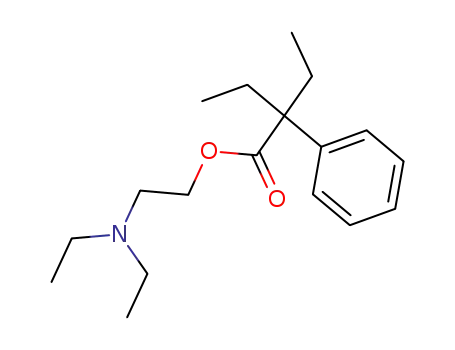 2-ethyl-2-phenyl-butyric acid-(2-diethylamino-ethyl ester)