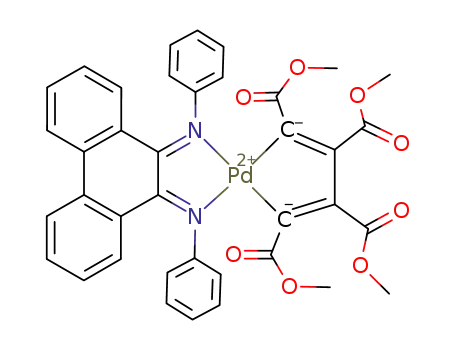 2,3,4,5-tetrakis(carbomethoxy)palladacyclopentadiene(9,10-bis(phenylimino)-9,10-dihydrophenanthrene)