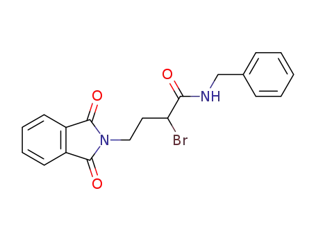 Molecular Structure of 16699-70-0 (N-benzyl-2-bromo-4-(1,3-dioxoisoindolin-2-yl)butanamide)