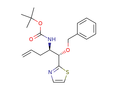 [(R)-1-((S)-Benzyloxy-thiazol-2-yl-methyl)-but-3-enyl]-carbamic acid tert-butyl ester