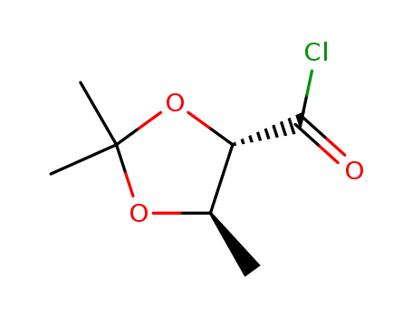 1,3-Dioxolane-4-carbonyl chloride, 2,2,5-trimethyl-, (4S,5R)- (9CI)