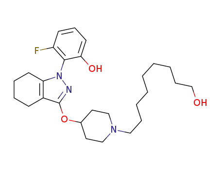 3-fluoro-2-{3-[1-(9-hydroxynonyl)piperidin-4-yloxy]-4,5,6,7-tetrahydro-1H-indazol-1-yl}phenol