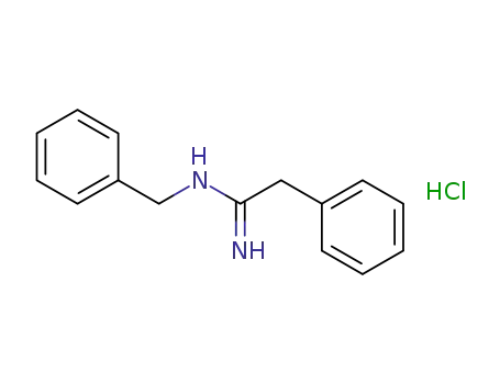 Molecular Structure of 28457-17-2 (Benzeneethanimidamide,N-(phenylmethyl)-, hydrochloride (1:1))