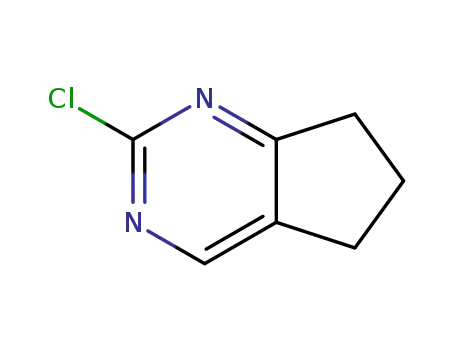 Molecular Structure of 1030377-43-5 (2-chloro-6,7-dihydro-5H-cyclopenta[d]pyrimidine)