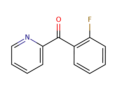 Molecular Structure of 6238-65-9 (2-(2-FLUOROBENZOYL)PYRIDINE)