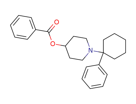 Molecular Structure of 77179-35-2 (1-(1-phenylcyclohexyl)piperidin-4-yl benzoate)