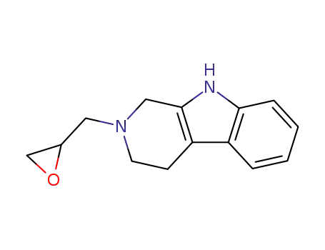 Molecular Structure of 128857-19-2 (1H-Pyrido[3,4-b]indole, 2,3,4,9-tetrahydro-2-(oxiranylmethyl)-)