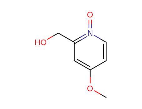 Molecular Structure of 64364-95-0 (2-Pyridinemethanol, 4-methoxy-, 1-oxide (9CI))