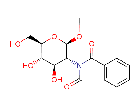 b-D-Glucopyranoside, methyl2-deoxy-2-(1,3-dihydro-1,3-dioxo-2H-isoindol-2-yl)- cas  76101-14-9