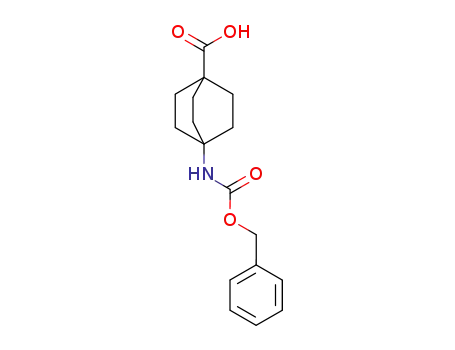 Molecular Structure of 444344-91-6 (4-(BenzyloxycarbonylaMino)bicyclo[2.2.2]octane-1-carboxyli-
-cacid)