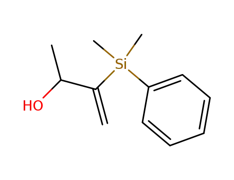 Molecular Structure of 129158-82-3 (3-Buten-2-ol, 3-(dimethylphenylsilyl)-)