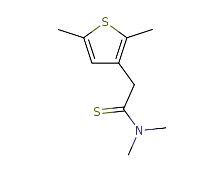 Molecular Structure of 121611-16-3 (3-Thiopheneethanethioamide,  N,N,2,5-tetramethyl-)