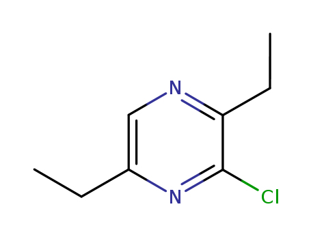 Pyrazine,3-chloro-2,5-diethyl-