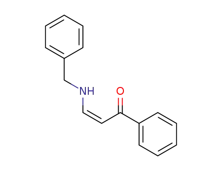 Molecular Structure of 56570-47-9 (2-Propen-1-one, 1-phenyl-3-[(phenylmethyl)amino]-, (2Z)-)
