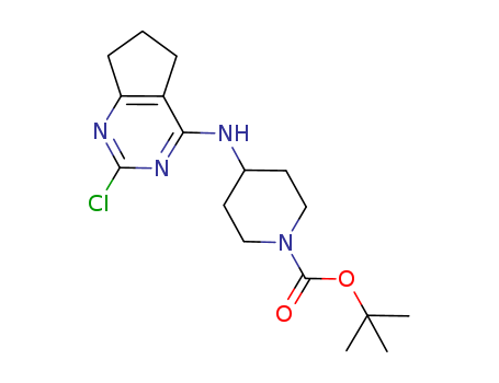 tert-butyl 4-(2-chloro-6,7-dihydro-5H-cyclopenta[d]pyrimidin-4-ylamino)piperidine-1-carboxylate